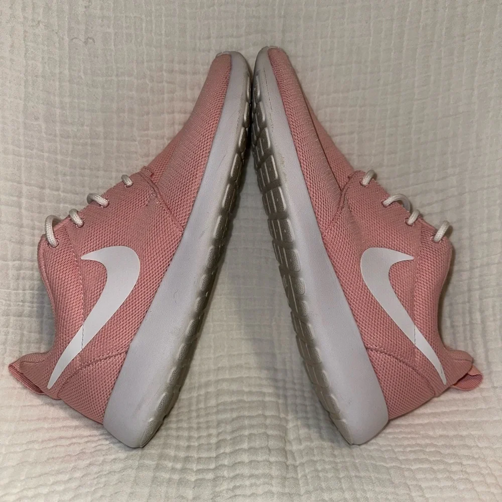 Nike‎ Pink and White Dunk Low Sneakers